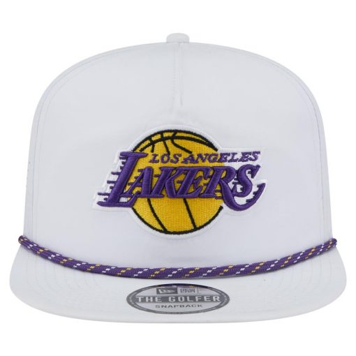 Los Angeles Lakers New Era Performance Rope Golfer Adjustable Hat White