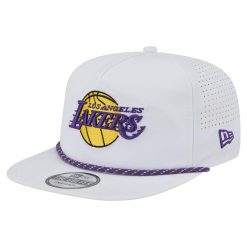 Los Angeles Lakers New Era Performance Rope Golfer Adjustable Hat White