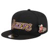 Los Angeles Lakers New Era Rough Edge Logo Trucker 9TWENTY Adjustable Hat Cream