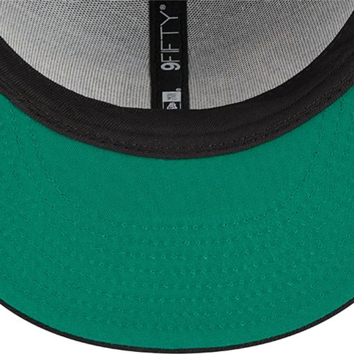 Los Angeles Lakers New Era PostUp Pin Mesh 9FIFTY Snapback Hat Black