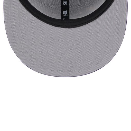Los Angeles Lakers New Era Script Side Patch 9FIFTY Snapback Hat Purple