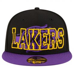 Los Angeles Lakers New Era Sport Night Splatter 2Tone 9FIFTY Snapback Hat BlackPurple