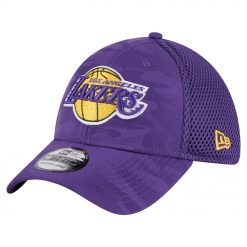Los Angeles Lakers New Era Subtle Camo 39THIRTY Flex Hat Purple