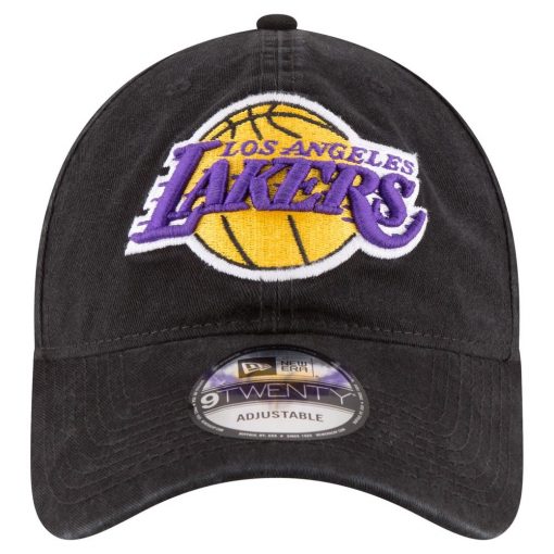 Los Angeles Lakers New Era Team 20 9TWENTY Adjustable Hat Black