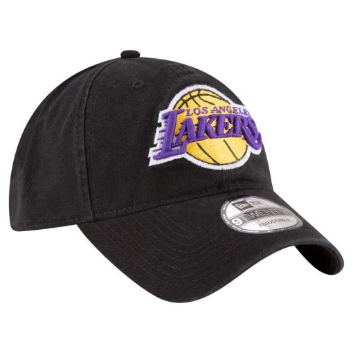 Los Angeles Lakers New Era Team 20 9TWENTY Adjustable Hat Black