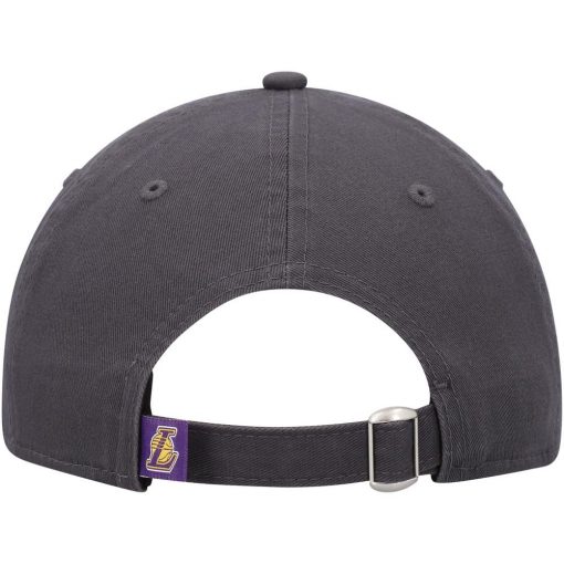 Los Angeles Lakers New Era Team 20 9TWENTY Adjustable Hat Charcoal