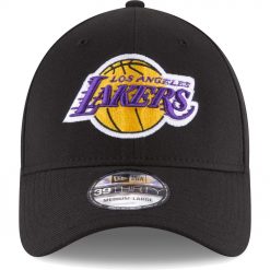 Los Angeles Lakers New Era Team Classic 39THIRTY Flex Hat Black