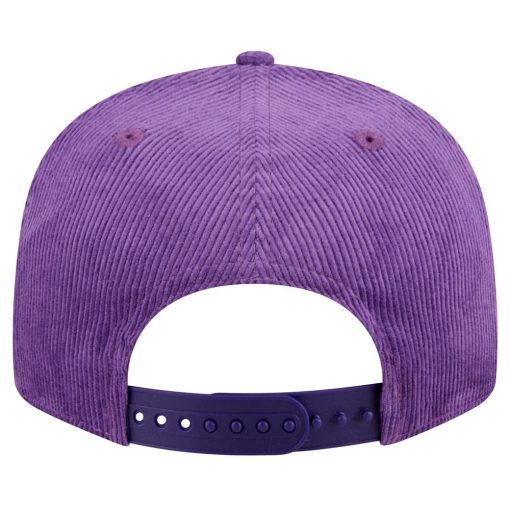 Los Angeles Lakers New Era Throwback Display Corduroy 9FIFTY Snapback Hat Purple