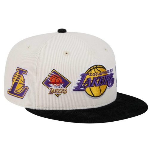 Los Angeles Lakers New Era TwoTone 9FIFTY Snapback Hat Cream