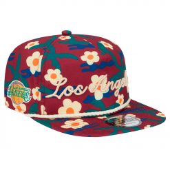 Los Angeles Lakers New Era Vacation Floral Golfer Snapback Hat Crimson