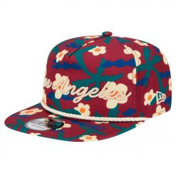 Los Angeles Lakers New Era Vacation Floral Golfer Snapback Hat Crimson
