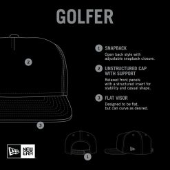 Los Angeles Lakers New Era Vacation Floral Golfer Snapback Hat Crimson