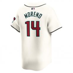 Mens Arizona Diamondbacks Gabriel Moreno Nike White Home Limited Player Jersey