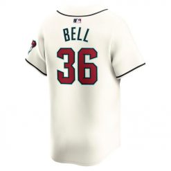 Mens Arizona Diamondbacks Josh Bell Nike White Home Limited Player Jersey