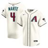 Mens Arizona Diamondbacks Luis Gonzalez Nike Cream Throwback Cooperstown Collection Limited Jersey