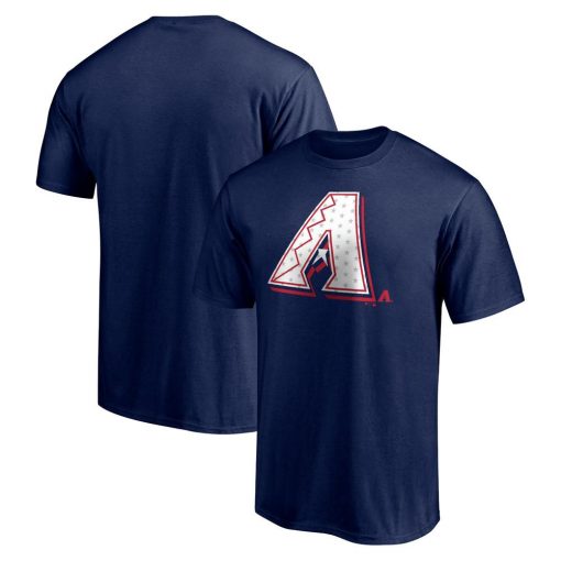 Men’s Arizona Diamondbacks Navy Red White and Team T-Shirt