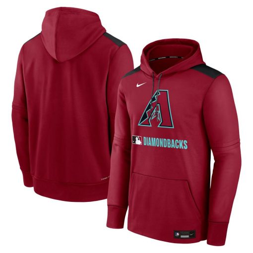 Men’s Arizona Diamondbacks Nike Red Authentic Collection Performance Pullover Hoodie