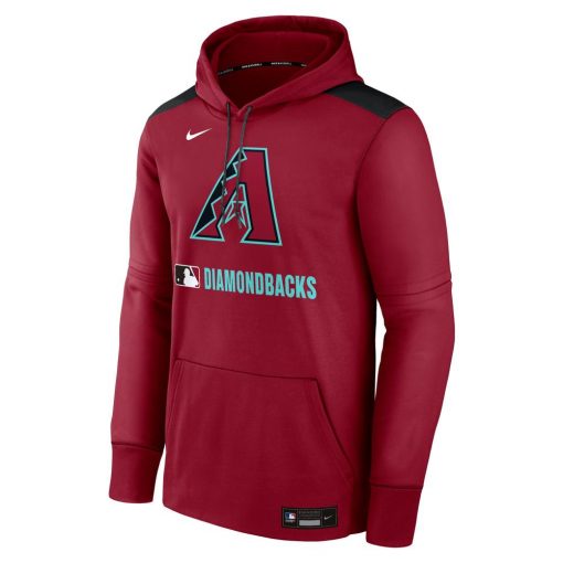 Men’s Arizona Diamondbacks Nike Red Authentic Collection Performance Pullover Hoodie