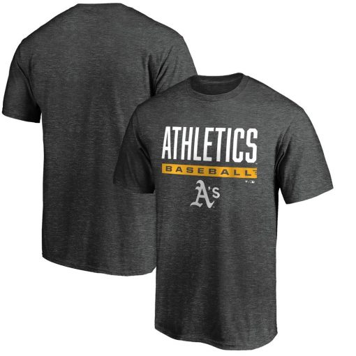 Men’s Athletics Charcoal Win Stripe Logo T-Shirt II