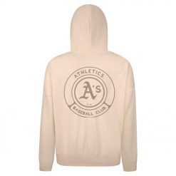 Mens Athletics Levelwear Khaki Contact Oversized Pullover Hoodie