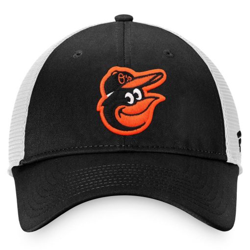 Men’s Baltimore Orioles Fanatics Black Team Core Unstructured Trucker Adjustable Hat