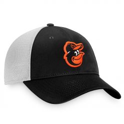 Mens Baltimore Orioles Fanatics Black Team Core Unstructured Trucker Adjustable Hat 3 S9VHB.jpg