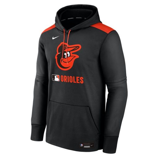 Men’s Baltimore Orioles Nike Black Authentic Collection Performance Pullover Hoodie