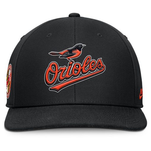 Men’s Baltimore Orioles Nike Black Pro Performance Snapback Hat