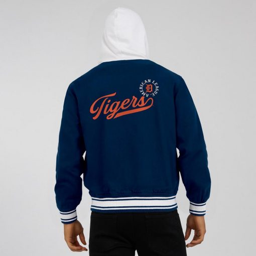 Men’s Detroit Tigers Darius Rucker Collection by Fanatics Navy FullSnap Hooded Jacket