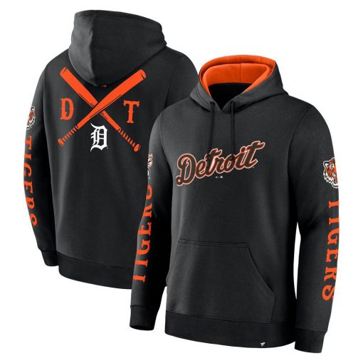 Men’s Detroit Tigers Fanatics Black Big City Legacy Fleece Pullover Hoodie