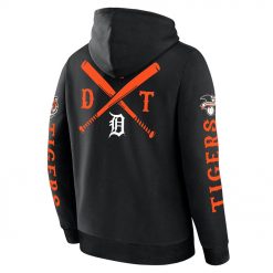 Mens Detroit Tigers Fanatics Black Big City Legacy Fleece Pullover Hoodie