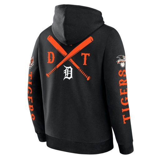 Men’s Detroit Tigers Fanatics Black Big City Legacy Fleece Pullover Hoodie