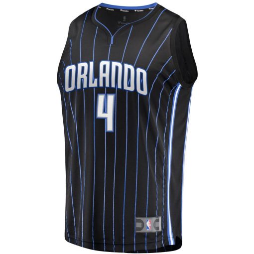 Men’s Fanatics Jalen Suggs Black Orlando Magic Fast Break Replica Jersey Icon Edition