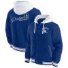 Men’s Los Angeles Dodgers Nike Heather Royal Authentic Collection TriBlend Performance Pullover Hoodie