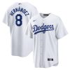 Men’s Brooklyn Dodgers Jackie Robinson Nike White Home Cooperstown Collection Player Jersey