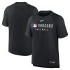 Men’s Los Angeles Dodgers Nike Black TriBlend Hoodie T-Shirt