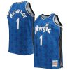 Men’s Mitchell Ness Shaquille ONeal Black Orlando Magic Big Tall Hardwood Classics Jersey