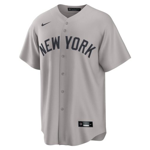 Men’s New York Yankees Gerrit Cole Nike Gray Road 20 Replica Jersey