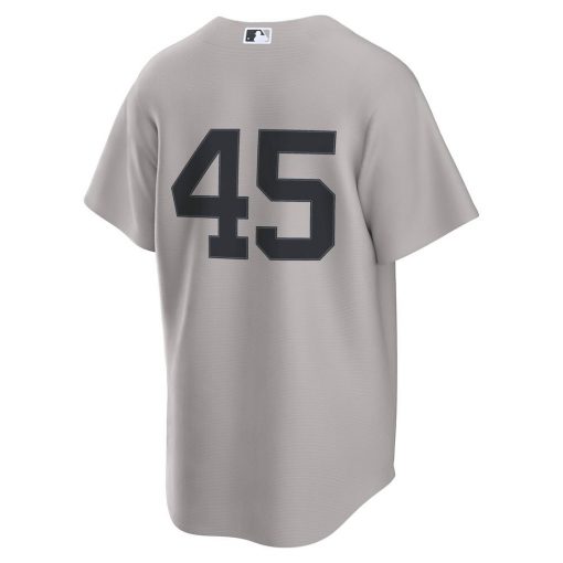 Men’s New York Yankees Gerrit Cole Nike Gray Road 20 Replica Jersey