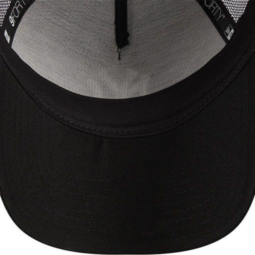 Men’s New York Yankees New Era Black AFrame 9FORTY Trucker Adjustable Hat