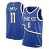 Milwaukee Bucks Jordan Statement Swingman Jersey Black Damian Lillard Unisex