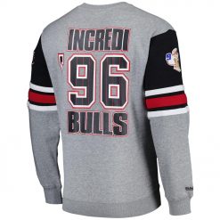 NBA All Over Crew Sweatshirt By Mitchell Ness Mens
