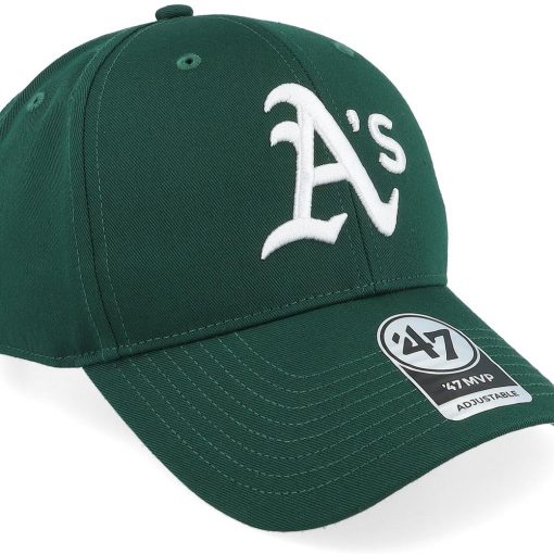 Oakland Athletics Raised Basic Mvp Dark Green Adjustable  47 Brand