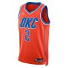 Oklahoma City Thunder Nike Association Edition Swingman Jersey White Luguentz Dort Unisex