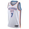 Oklahoma City Thunder Nike Association Edition Swingman Jersey White Luguentz Dort Unisex