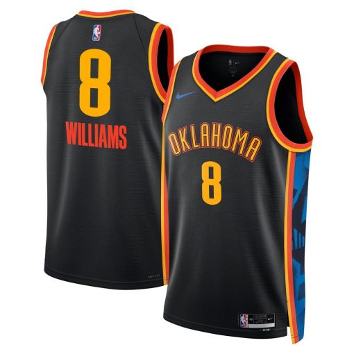 Oklahoma City Thunder Nike City Edition Swingman Jersey 2024 Black Jalen Williams Unisex
