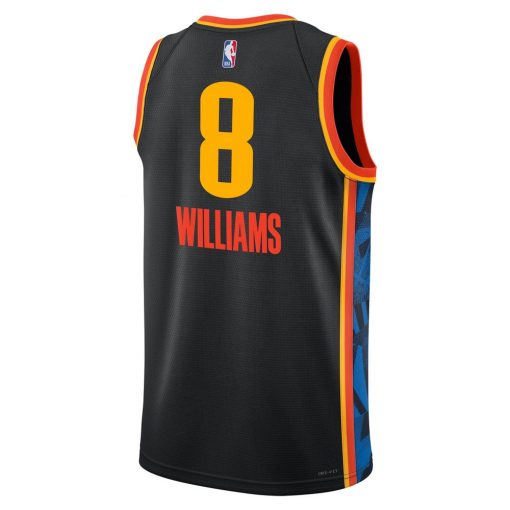 Oklahoma City Thunder Nike City Edition Swingman Jersey 2024 Black Jalen Williams Unisex