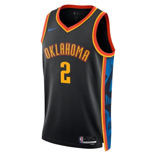Oklahoma City Thunder Nike City Edition Swingman Jersey 2024 Black Shai GilgeousAlexander Unisex