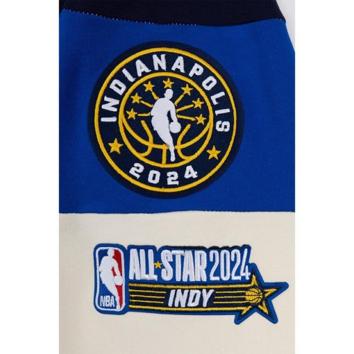 Pro Standard Unisex 2024 NBA AllStar Game Chenille Fleece Pullover Hoodie Cream