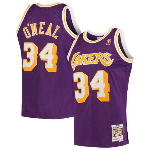 Shaquille ONeal Los Angeles Lakers Mitchell Ness Hardwood Classics Swingman Jersey Purple